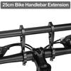 25cm Bicycle Handlebar Extended Bracket Bike Mount Bar Computer Holder Support Rack Alloy Stand Double Frame Bicycle Clip