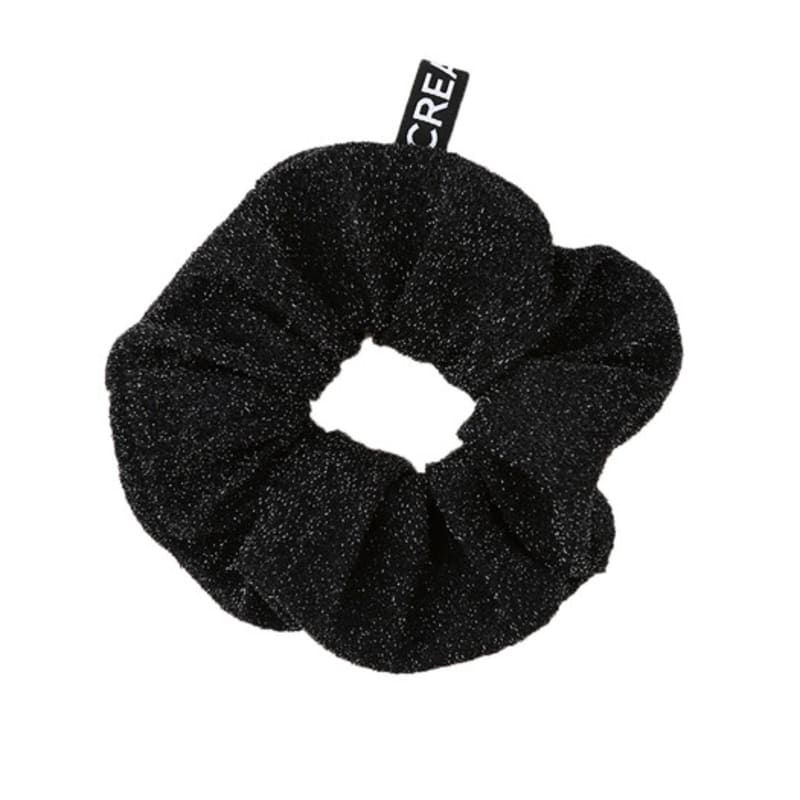 Скранчи с черным глиттером