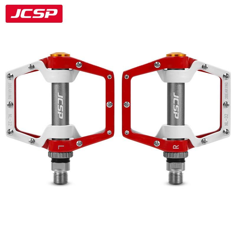 Bicycle Aluminum Alloy Non-Slip Pedals Road Bike Sealed Bearing 3 Bearings Cycling Parts