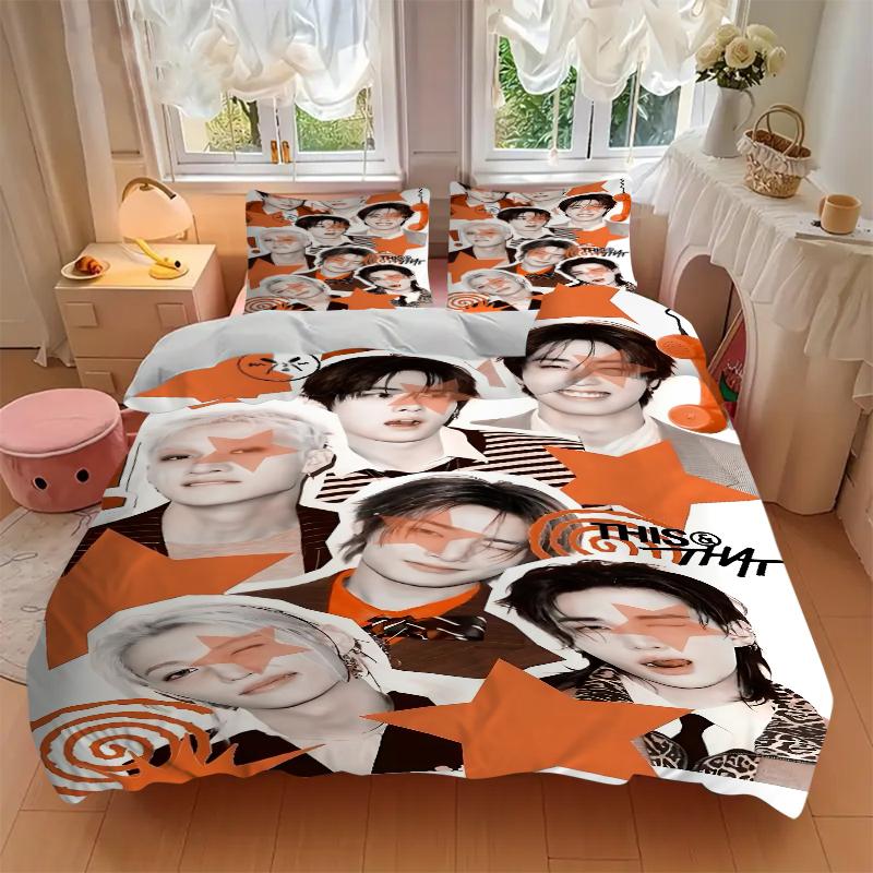 3Pcs Starry Collage Vibes Bedding Sets For All Sizes New 3D Printed Bed Cover Comforter Duvet Cover Pillowcase Bedroom Decoration