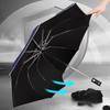 Umbrella Fully Automatic Reverse Umbrella Sunscreen Umbrella Large Umbrella Dual Use LED Flashlight Reflective Umbrella