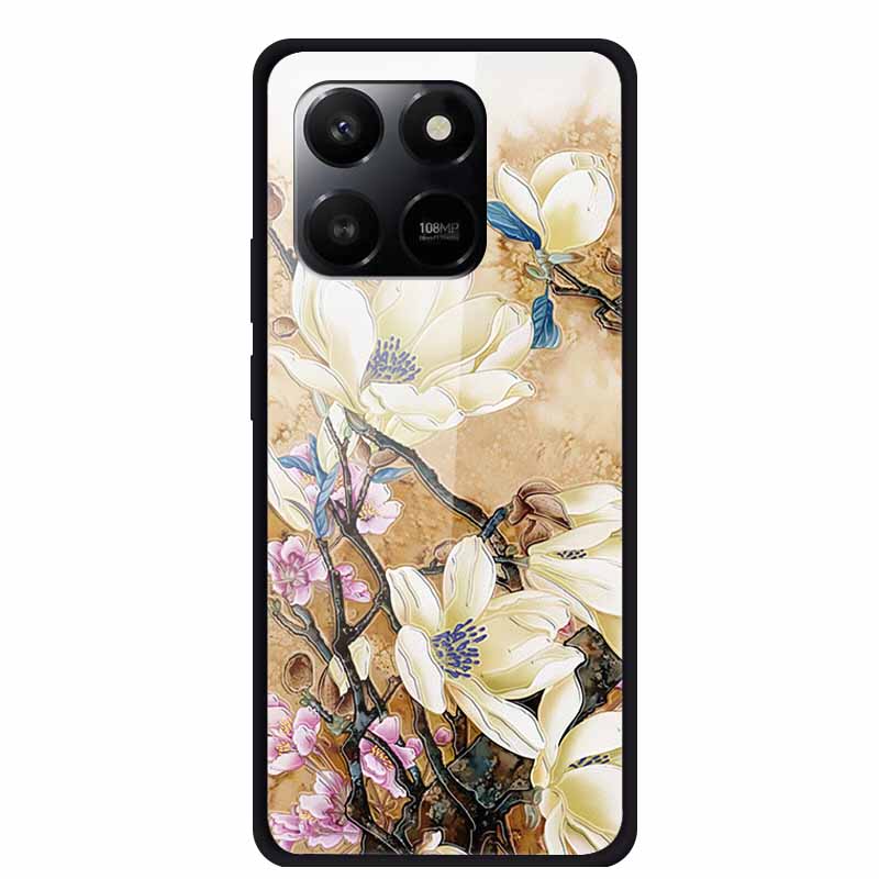 Стеклянная задняя крышка для Honor X7d 2025 Чехол X 7 D Coque Жесткий чехол из закаленного стекла для Honor 400 Smart Play 10T 5G Чехол Funda Para