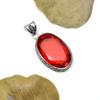 Garnet Gemstone Pendant : 925 Sterling Silver Handmade Jewelry Pendant