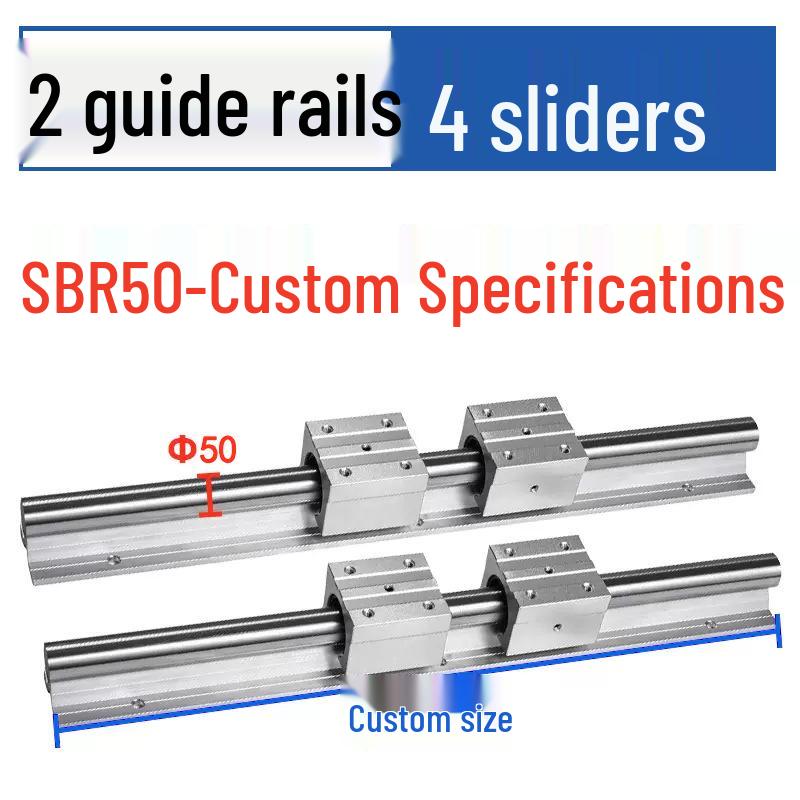 Precision SBR Linear Guide & Slider Woodworking Saw Table with Aluminum Support (SBR12, SBR16, SBR20).