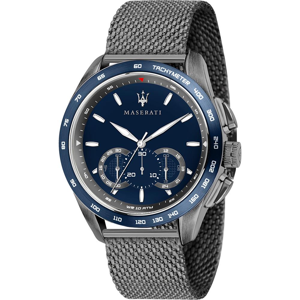 Maserati Traguardo Синий Циферблат Антрацитовый Металл Мужской Хронограф R8873612009