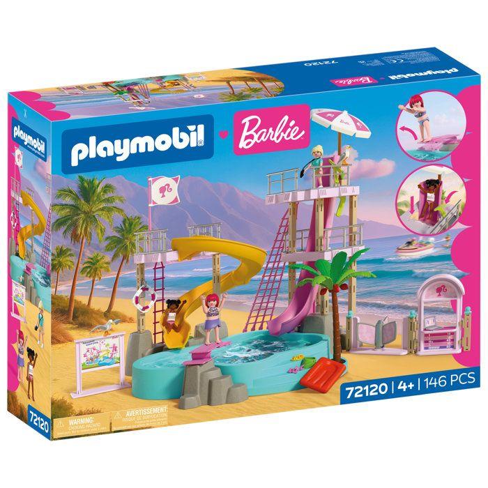 PLAYMOBIL 72120 Barbie Parc aquatique, 146 pieces, des 4 ans