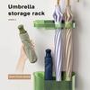 Стеллаж для хранения зонтов Настенный монтаж с большой несущей способностью Держатель для зонта в прихожей Органайзер для зонтов Сбор капель воды Держит пол сухим Подставка для зонтов