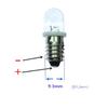 5Pcs Led E10 Dc3V 5V 6V 12V 24V Screw Bulb Warning Signal Bulb E10 Instrumentation Bulb Indicator White Auto Interior Light