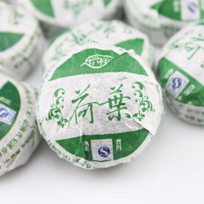 Yunnan Pu'er Ripe Tea Mini Small Tuocha Травяной чай Пуэр с листьями лотоса 500g/17.6oz