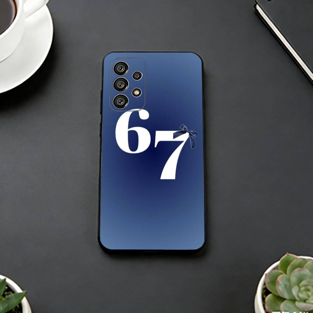 Чехол для телефона Six S-Seven 67 для Samsung S25, S24, S21, S22, S23, S30, Ultra, S20, Plus, Fe, Мягкий силиконовый черный чехол