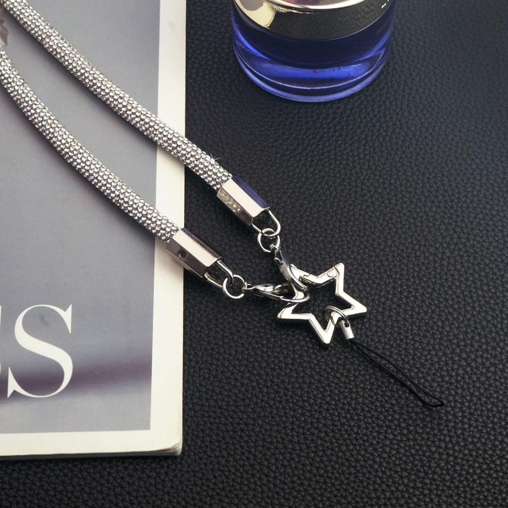 Яркий шнурок для телефона со стразами, шнур для подвешивания на запястье, роскошный телефон, веревка для запястья, аксессуары для телефона