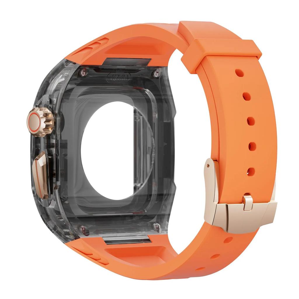 Прозрачный набор для модификации для Apple Watch 11/10 46мм 42мм/Ultra 2 3 49мм Серии 9 8 7 6 5 SE 45мм 44мм 40 41мм Корпус для модификации