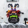 Ведьмина нога банка для зелья жуткий Хэллоуин деревянные дверные знаки для декора входной двери ведьмина нога запах тыквы дети на Хэллоуин