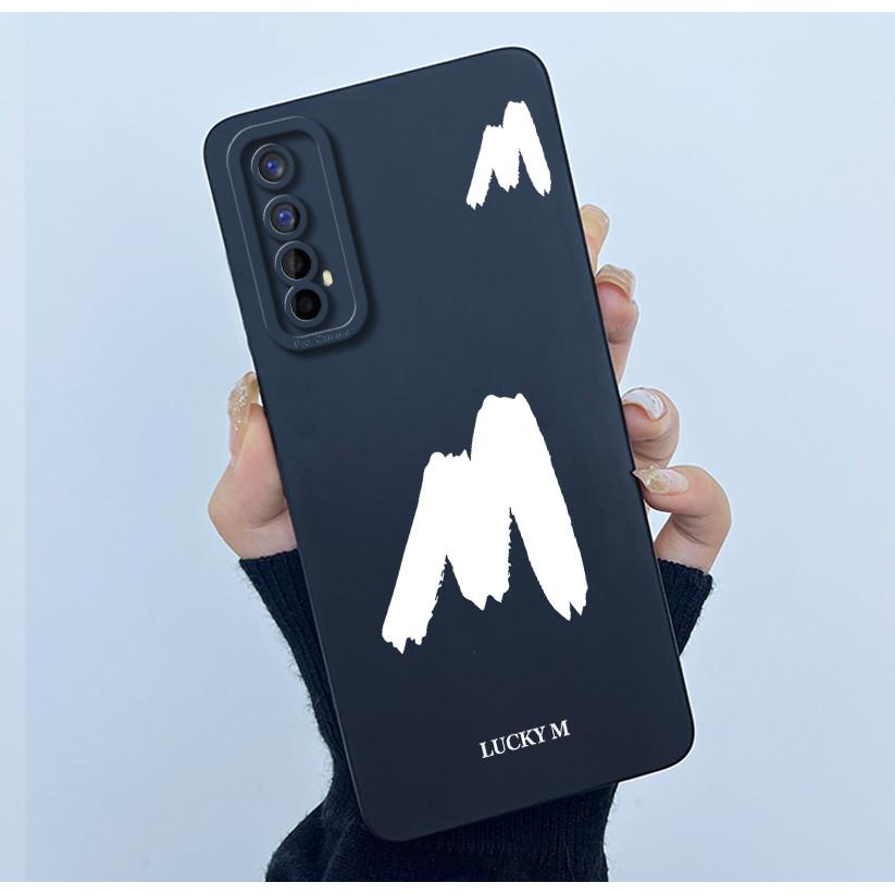 Для Realme 7 RMX2155 7 Pro RMX2170 Чехол Счастливой Начальной Буквой Мягкий Силиконовый Матовый Чехол для Телефона для Realme7 RMX2151 корпус