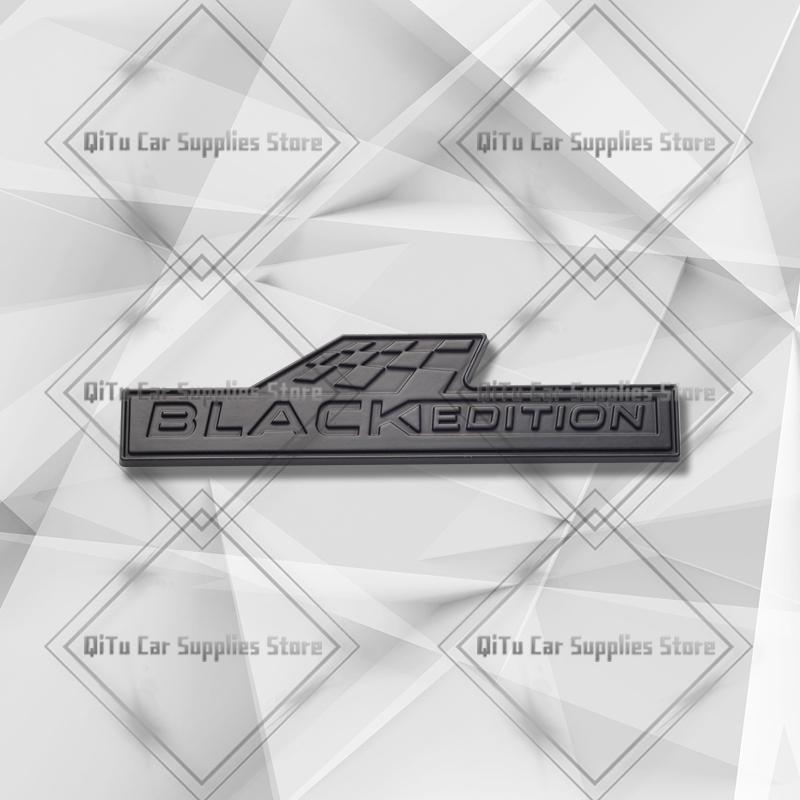 Zinc Alloy Black Edition Badge Car Body Trunk Emblem 3D Grille Sticker For Skoda Kia MFTS6 Hyundai Dacia Volvo Opel Ford Subaru Jeep