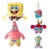 Fluffy Spongebob Patrick Star Squidward Plush Toy Pendant Soft Stuffed Doll For Girls And Boys
