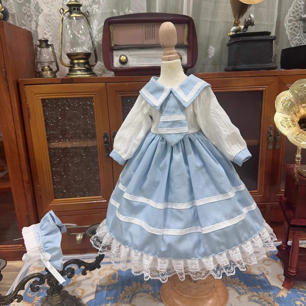 HAMRETHYPPZ BJD Шарнирное платье для куклы Костюм для куклы Горничная Одежда Шарнирное платье для куклы Платье для куклы Принцесса Светло-голубая принцесса Милая горничная