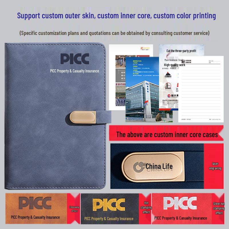 A5 Индивидуальный Логотип Утолщенный B5 Ежедневник с Пряжкой для Бизнес-Офиса