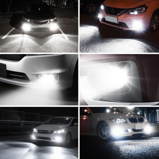 2X AUXITO CAR/AUTO 33SMD 9006 HB4 FRONT Fog Light LED Bulb White Ultra Bright K1