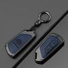 Fashion New Double-sided Leather Car Key Case Cover Shell Protection Auto Styling Accessories For VW Volkswagen Golf 8 MK8 Leon QW7