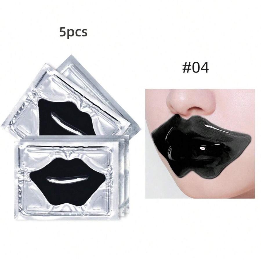 Набор из 5 масок для губ: Увлажняющая, Восстанавливающая, Разглаживающая мелкие морщинки и несовершенства, Гель-маска для уменьшения выраженности контура губ, Средство для ухода за кожей