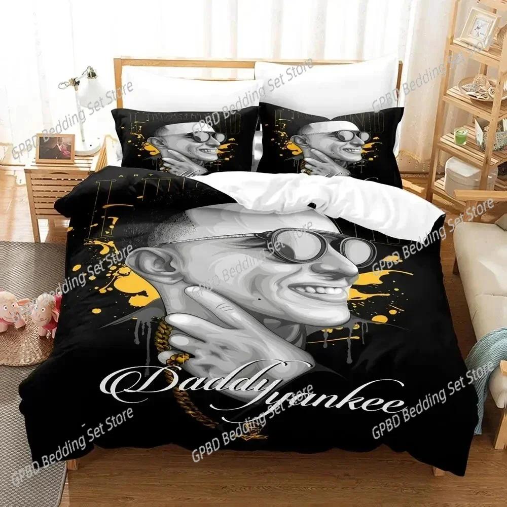 Роскошный новый 3D принт Daddy Yankee Постельное белье Пододеяльник Комплект для кровати Покрывало Наволочка Размер кинг Квин Мальчики Взрослый Комплект постельного белья