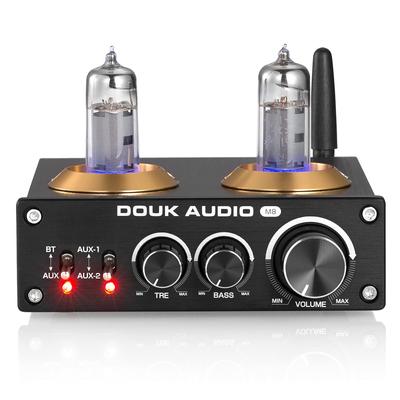 DOUK AUDIO M8 6K4 QCC3003 HiFi Bluetooth ламповый настольный стерео усилитель мощности 5.0 Hi-Fi 50 Вт×2