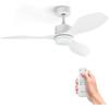 UFESA Butan Ceiling Fan with Light - 30W - 6 Speeds - Ultra Quiet - 3 Blades 122cm