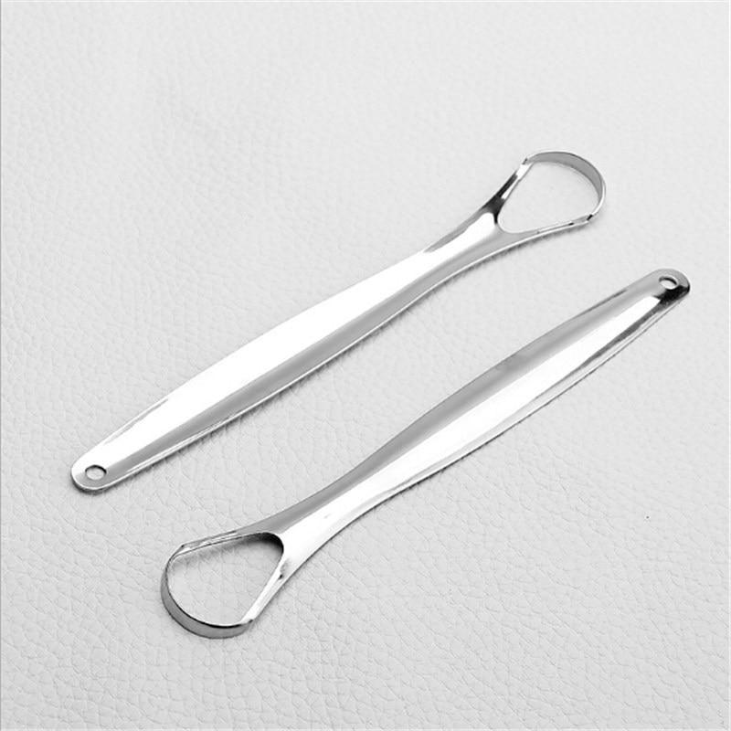 1 шт. скребок для языка из нержавеющей стали, очиститель для полости рта, медицинская щетка для рта, многоразовая