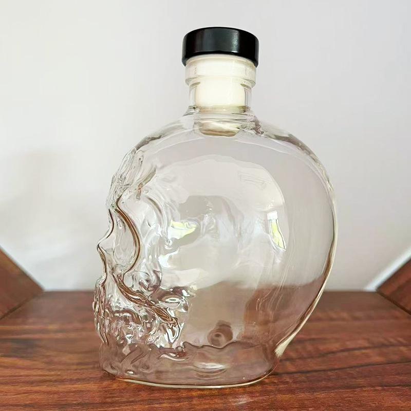 Skull Whiskey Decanter - Unique Glass Bottle Design
