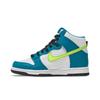 Nike Dunk High Grade School 'Bright Spruce Volt' (Unisex) White / Bright Spruce / Black / Volt Kids' Skateboarding Shoes DB2179 109