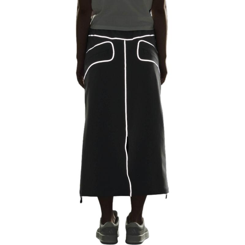 adidas FUSTL W P SKIRT Женская серая водостойкая длинная юбка JM6215