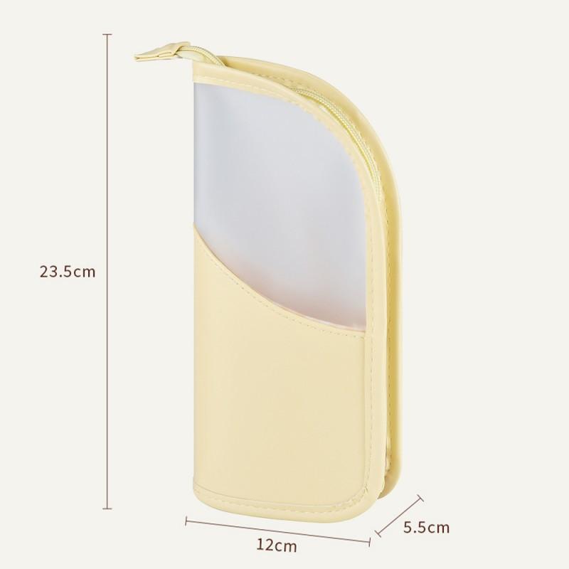 Portable Standing Makeup Brush Case Travel Organizer Waterproof PU Cosmetic Bag Eyebrow Brushes Tools