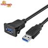 Водонепроницаемый USB 3.0 кабель-удлинитель "папа-мама" для автомобилей, мотоциклов и лодок, совместим с USB 2.0