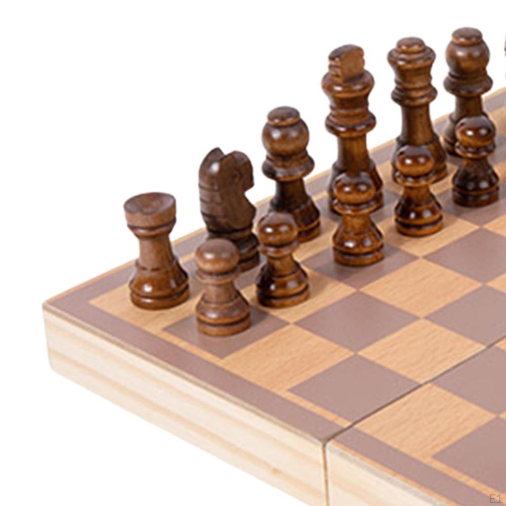 Шахматный набор настольные игры портативный дорожный футляр складная игра для начинающих для взрослых пикники