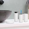 4 шт., пластиковые наборы для декора ванной комнаты, держатель для зубной щетки + стакан для мыла для дома