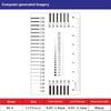 Plastic Crack Width Gauge Transparent Spot Inspection Ruler  Manufacturing
