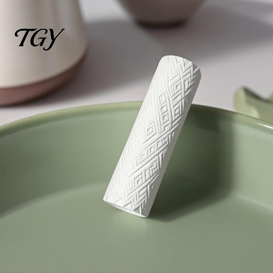 Clay Modeling Texture Rollers Roller, Rhombus Pottery Polymer Retro Ethnic Style Stamps Tool for Ceramics Sculpting DIY