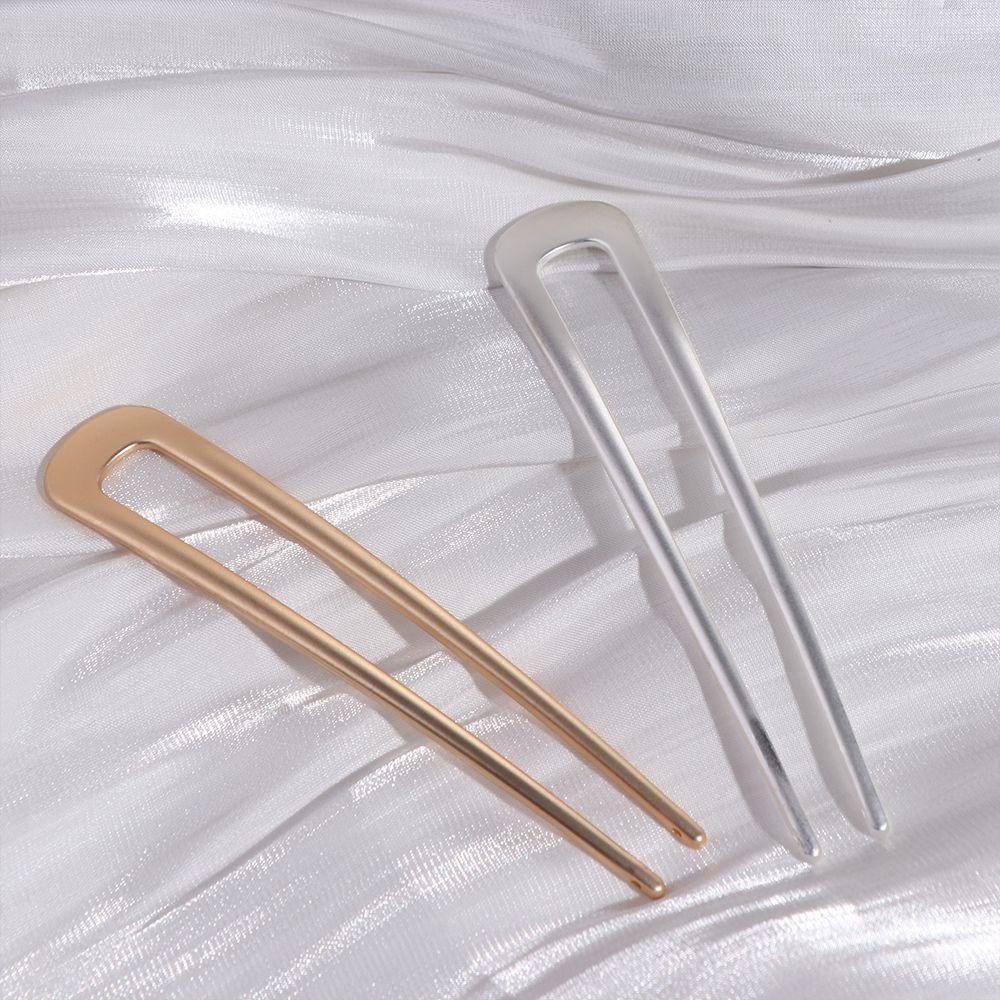 Simple U Shape Barrettes Metal Chinese Hair Pin High Quality Hair Clip Women Headdress