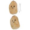Soft Fabric Potato Doll Key Chain Brooch Pendant Plush Keychain Creative Bag Charm Decorations for Women and Girls