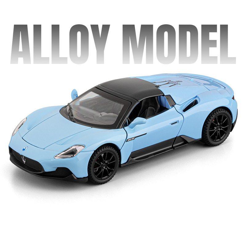 1/32 Мазерати MC20 Кабрио Купе Сплав Спортивный Автомобиль Модель Литьевой Металл Гонки по Трассе Транспортные Средства Модель Автомобиля Звук и Свет Детские Подарки