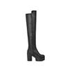Punk High Boots Women Winter Shoes Platform High Heels Over the Knee Snow Boot Female Fur Sexy Black White Long Shoes Waterproof