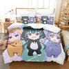 Новый Kawaii Аниме Кума Кума Кума Медведь Комплект Постельного Белья Принт С Наволочкой Пододеяльник Мягкий Односпальный Двуспальный Queen Super King Размер