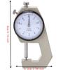 Pointer Display Thickness Micrometer 0-20mm Range Portable Thickness Meter  For Fabrics