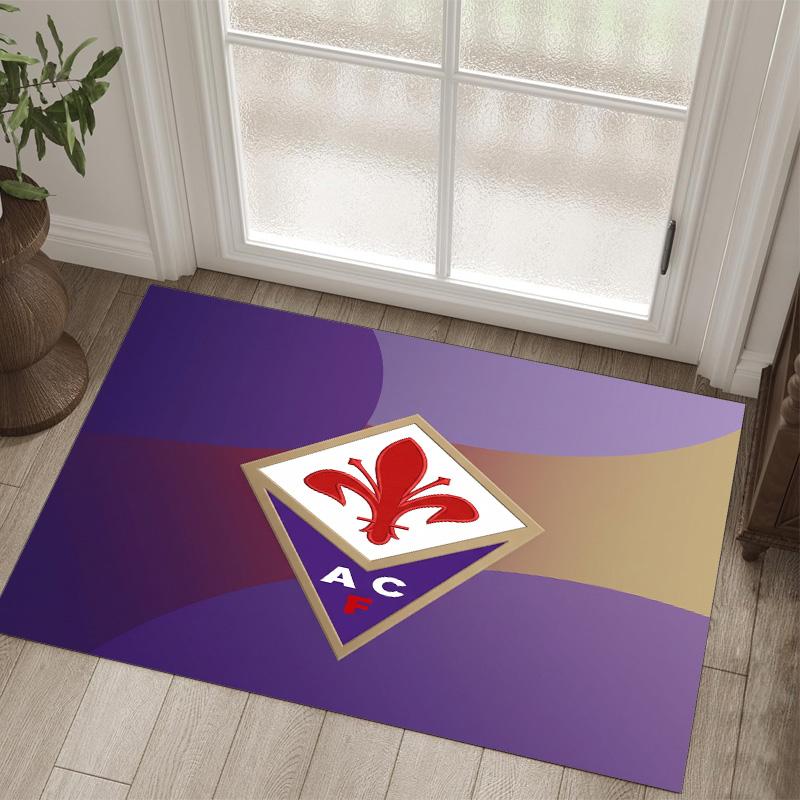 Fiorentina FC Design Crystal Velvet Carpet Cozy Non?Slip Printed Rug For Bedroom Living Room Entrance