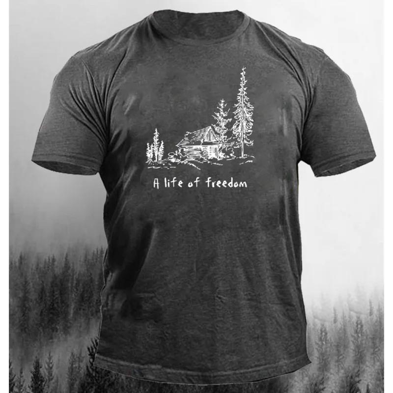 Винтажные футболки с 3D-принтом в виде дерева, свободные, оверсайз, модные, спортивные топы, уличные, повседневные мужские футболки