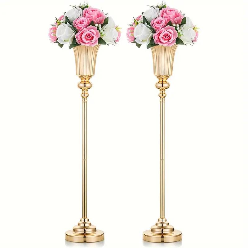 1 шт. металлическая подставка для цветов для вечеринки, свадьбы, вазы, украшения обеденного стола, труба, дорога, ведущая на мероприятие, годовщину церемонии