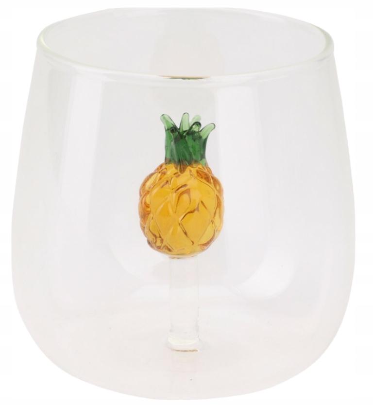 Summer Drink Glass with Figurine Inside