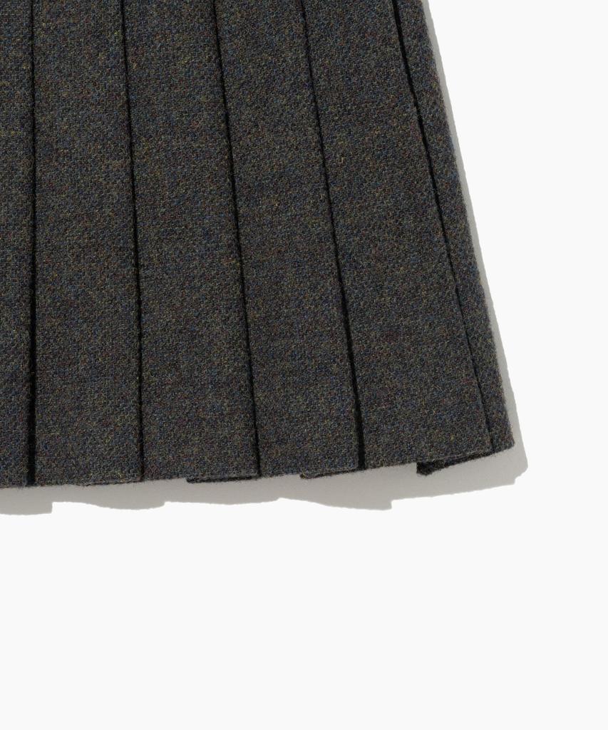 Tudment Classic Wool Mini Skirt Charcoal