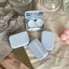 Сплошной цвет, коробка для контактных линз для девочек, чехол для линз, женский портативный милый чехол для очков, держатель, набор инструментов для ухода за глазами, набор контейнеров